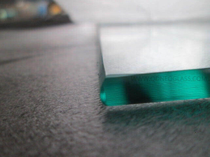Pencil Edges Glass Shelf 