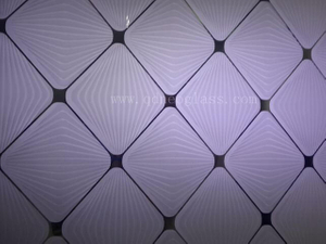 Acid Etched Design Glass (Frosted Glass, Satinize Glass)